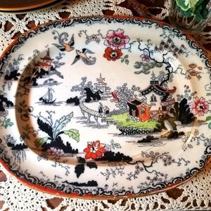 Mason's Large Ironstone Platter. Antique, England.